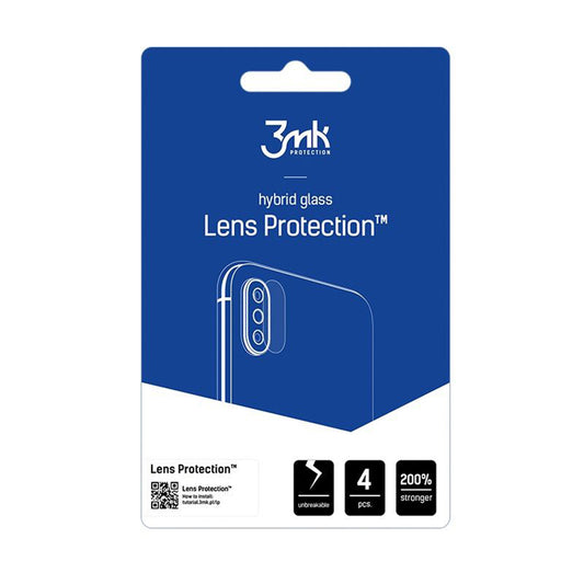 3MK Protection Achtercamera Beschermfolie voor Fairphone 6, Gehard Glas, Set van 4 Stuks, Transparant
