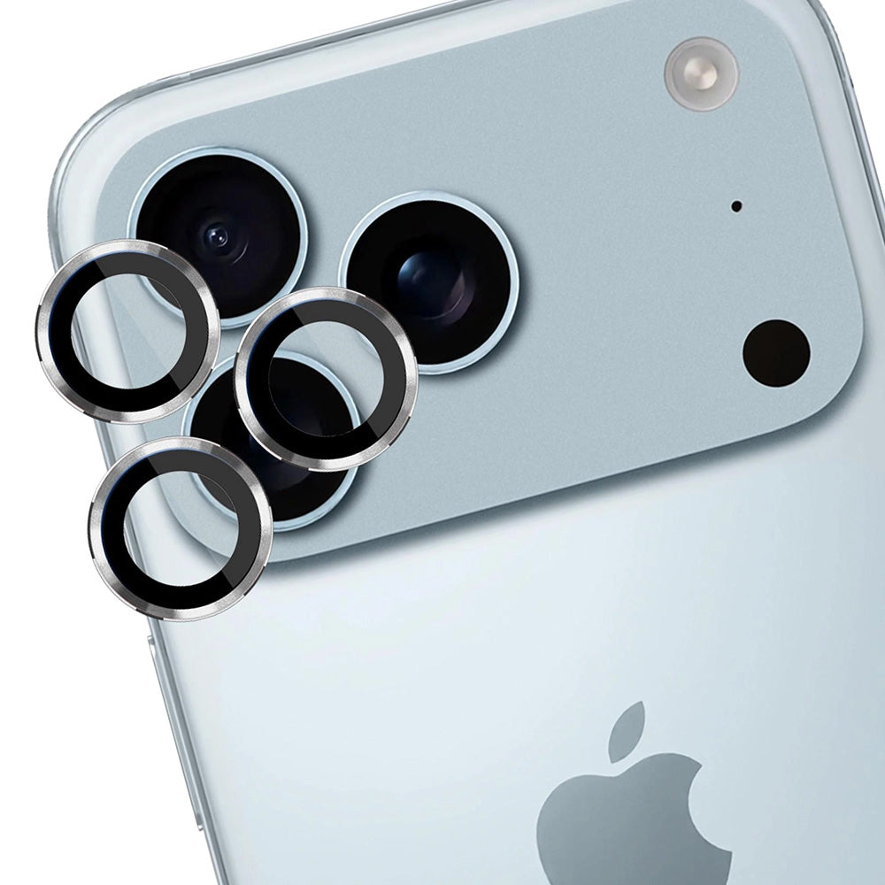 Beschermfolie Achtercamera 3MK Protection Pro voor Apple iPhone 17 Pro Max / 17 Pro, Gehard Glas, Zilverkleurig