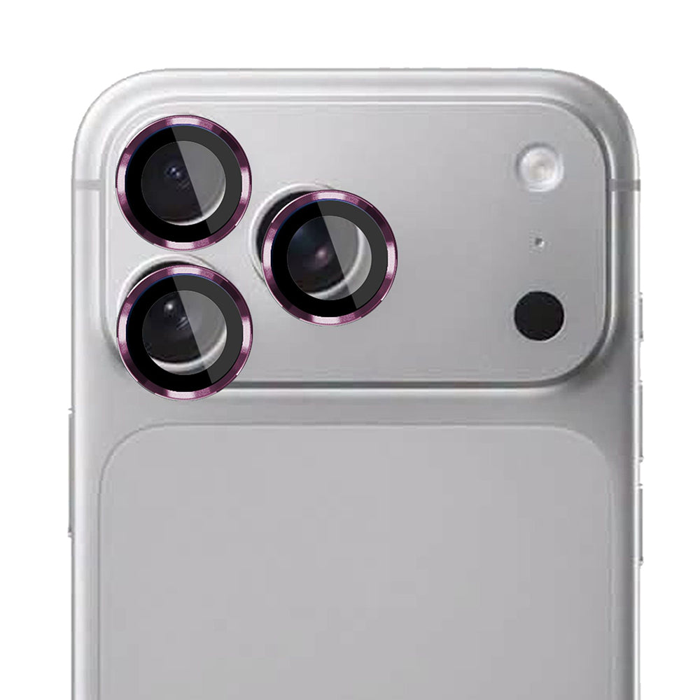 3MK Protection Pro Achtercamera Beschermfolie voor Apple iPhone 18 Pro / 18 Pro Max, Gehard Glas, Bordeauxrood