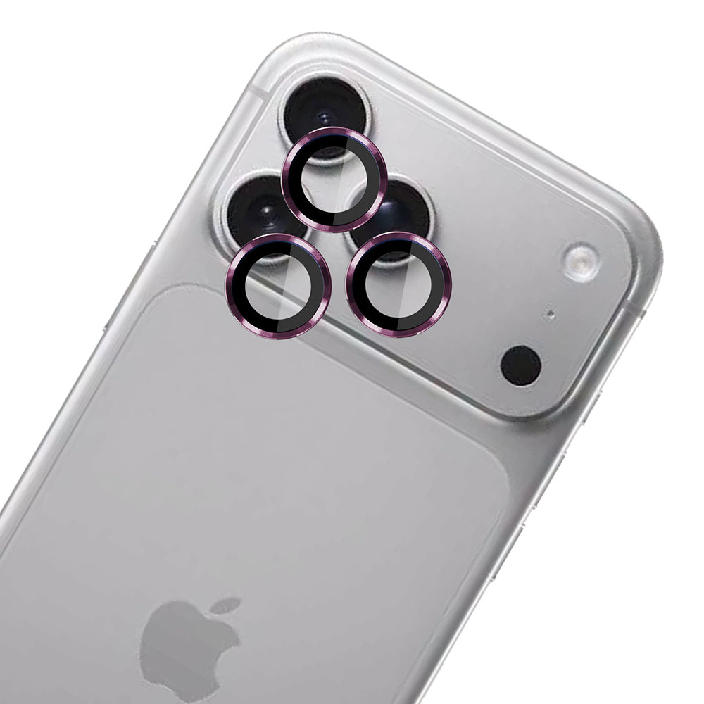 3MK Protection Pro Achtercamera Beschermfolie voor Apple iPhone 18 Pro / 18 Pro Max, Gehard Glas, Bordeauxrood