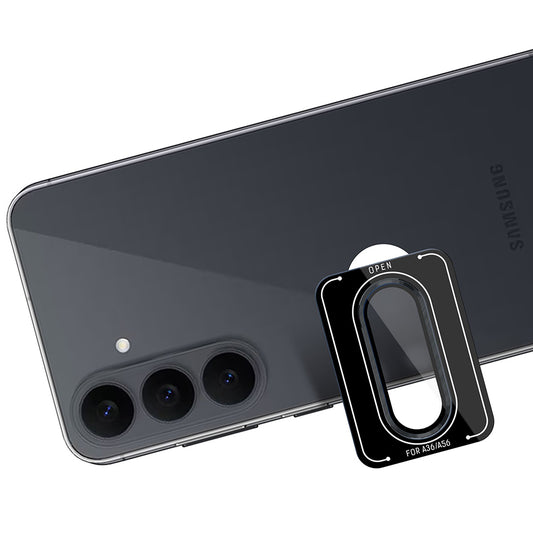 Beschermfolie Achtercamera 3MK Protection Pro voor Samsung Galaxy S26 FE S741, Gehard Glas, Zwart