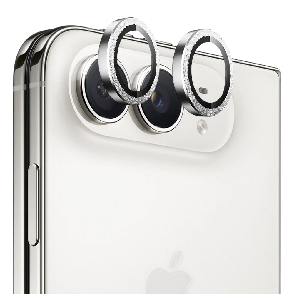 Blueo Diamond beschermfolie voor de achtercamera van Apple iPhone Duo, gehard glas, zilverkleurig