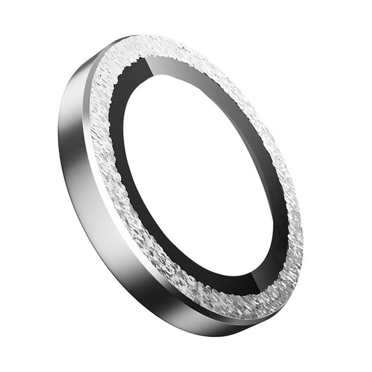 Beschermfolie Achtercamera Blueo Glitter Diamond Metal Frame voor Apple iPhone 17 Pro Max / 17 Pro, Gehard Glas, Zilverkleurig