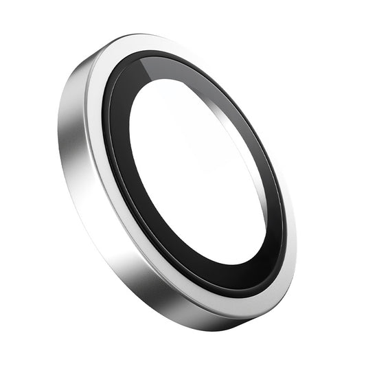 Blueo Metal Frame Achtercamera Beschermfolie voor Apple iPhone 14 Pro Max / 14 Pro, Gehard Glas, Zilver