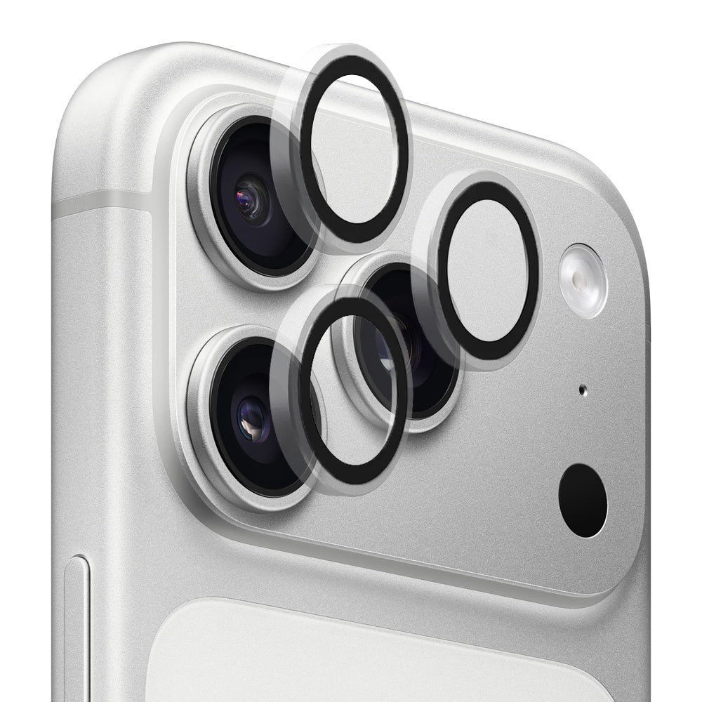 Beschermfolie Achtercamera Blueo Metal Frame voor Apple iPhone 17 Pro Max / 17 Pro, Gehard Glas, Transparant