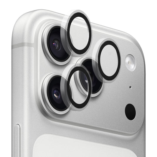 Beschermfolie Achtercamera Blueo Metal Frame voor Apple iPhone 17 Pro Max / 17 Pro, Gehard Glas, Transparant