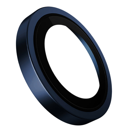 Blueo Metal Frame-beschermfolie voor de achtercamera van Apple iPhone Duo, gehard glas, blauw