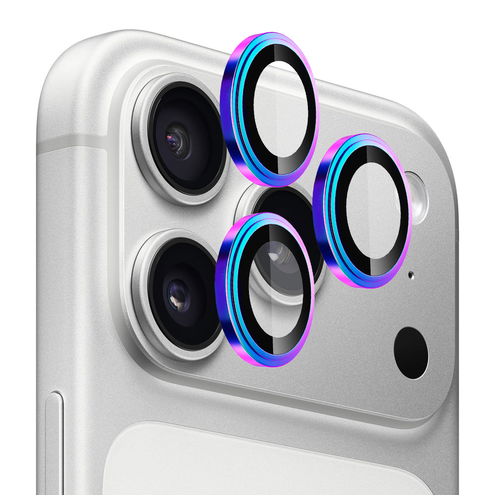 Beschermfolie Achtercamera Blueo Sapphire Crystal voor Apple iPhone 17 Pro Max / 17 Pro, Gehard Glas, Multicolor