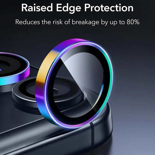 Beschermfolie Achtercamera ESR Armorite voor Apple iPhone 17 Pro Max / 17 Pro / 16 Pro Max / 16 Pro, Gehard Glas, Meerkleurig