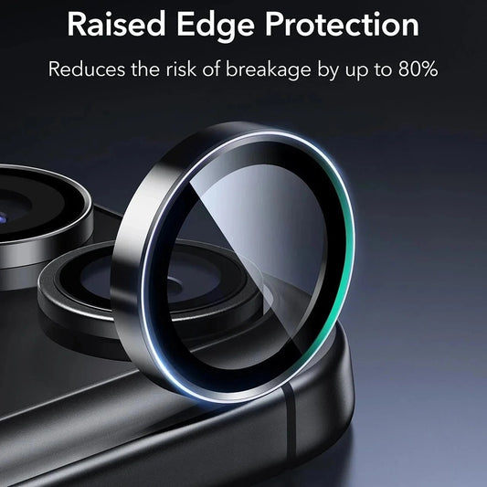 Beschermfolie Achtercamera ESR Armorite voor Apple iPhone 17 Pro Max, Gehard Glas, Set van 2 stuks, Zwart