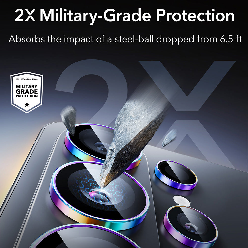 Beschermfolie Achtercamera ESR Armorite voor Samsung Galaxy S26 Ultra S948, Gehard Glas, Meerkleurig