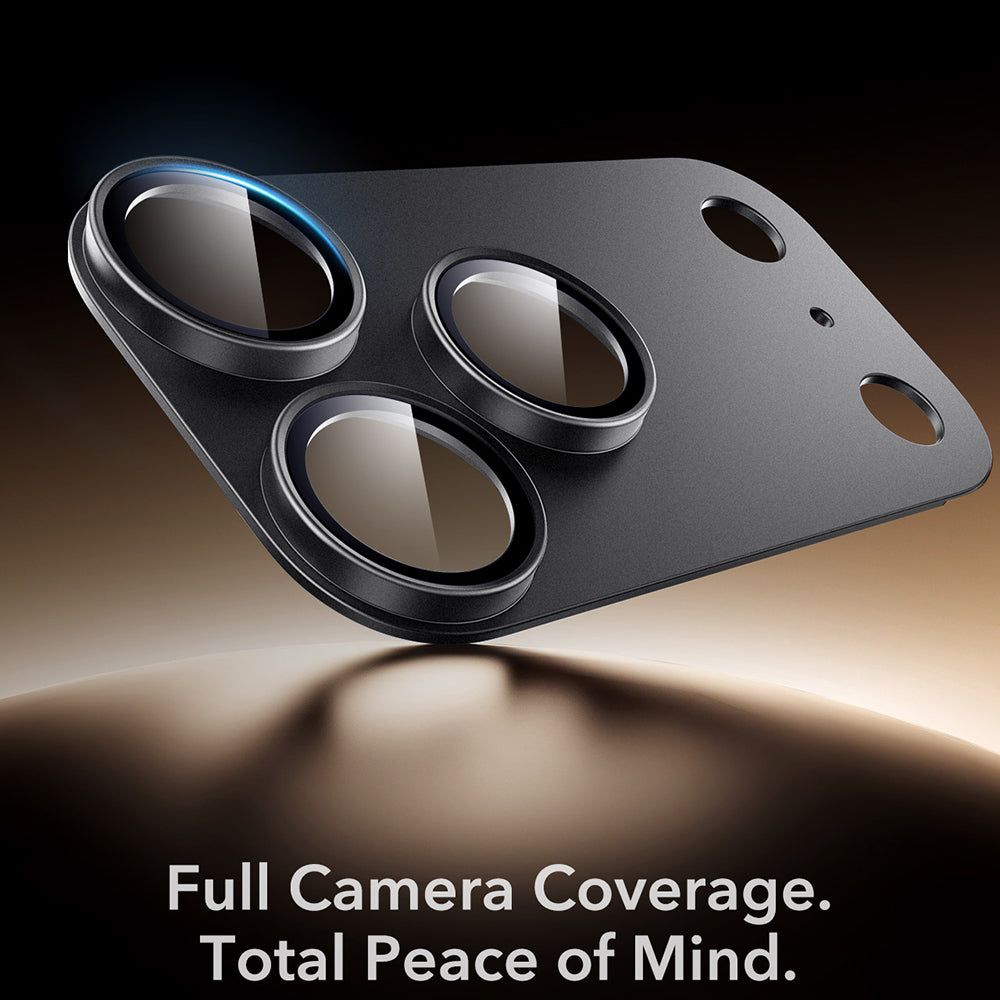 ESR Armorite Pro Achtercamera Beschermfolie voor Apple iPhone 18 Pro, Gehard Glas, Zwart