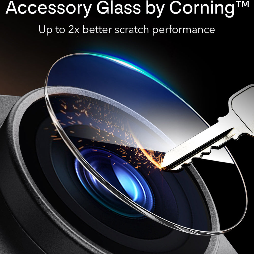 ESR Armorite Pro Achtercamera Beschermfolie voor Apple iPhone 18 Pro, Gehard Glas, Zwart