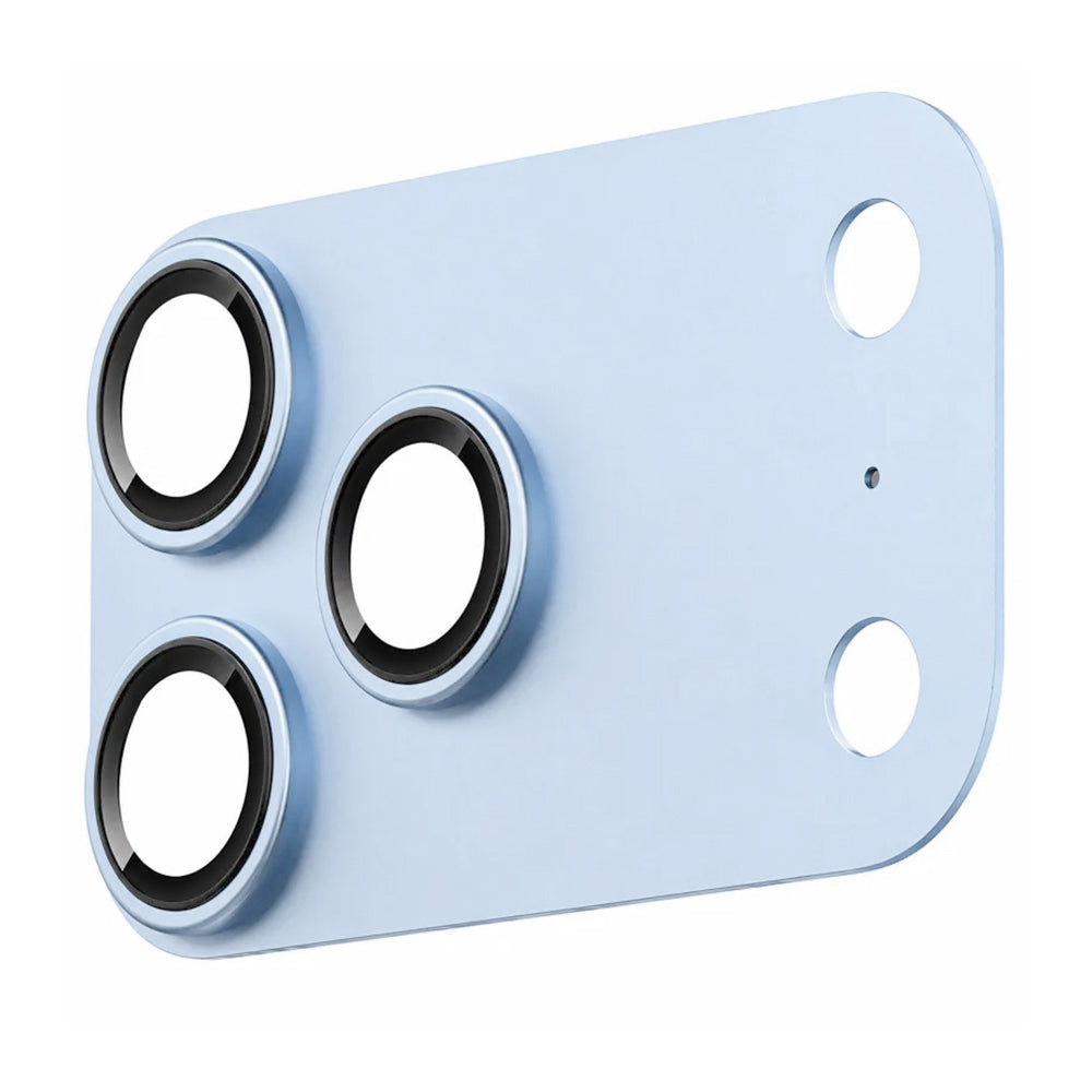 Beschermfolie Achtercamera Lito Crown Halo AR + AF voor Apple iPhone 18 Pro Max, Gehard Glas, Blauw