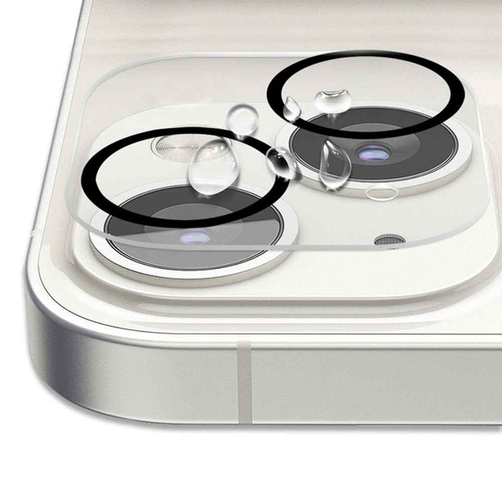 Lito S+ Achtercamera Beschermfolie voor Apple iPhone 14 Plus / 14, Gehard Glas, Zwart