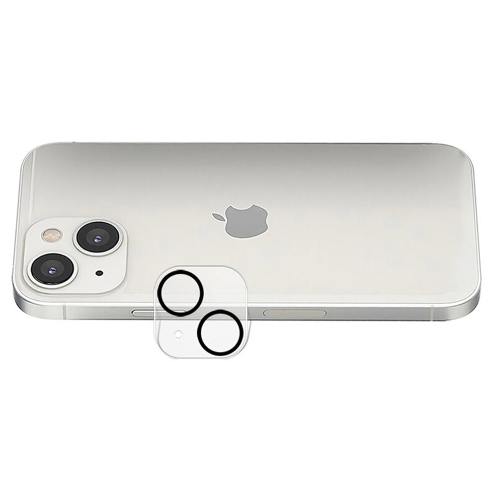 Lito S+ Achtercamera Beschermfolie voor Apple iPhone 14 Plus / 14, Gehard Glas, Zwart
