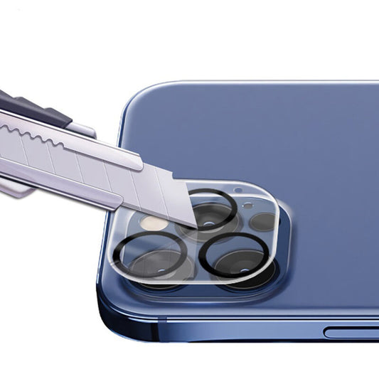 Lito S+ Achtercamera Beschermfolie voor Apple iPhone 14 Pro Max / 14 Pro, Gehard Glas, Zwart