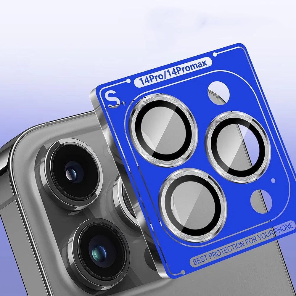 Beschermfolie Achtercamera Lito S+ voor Apple iPhone 14 Pro, Gehard Glas, Zilver