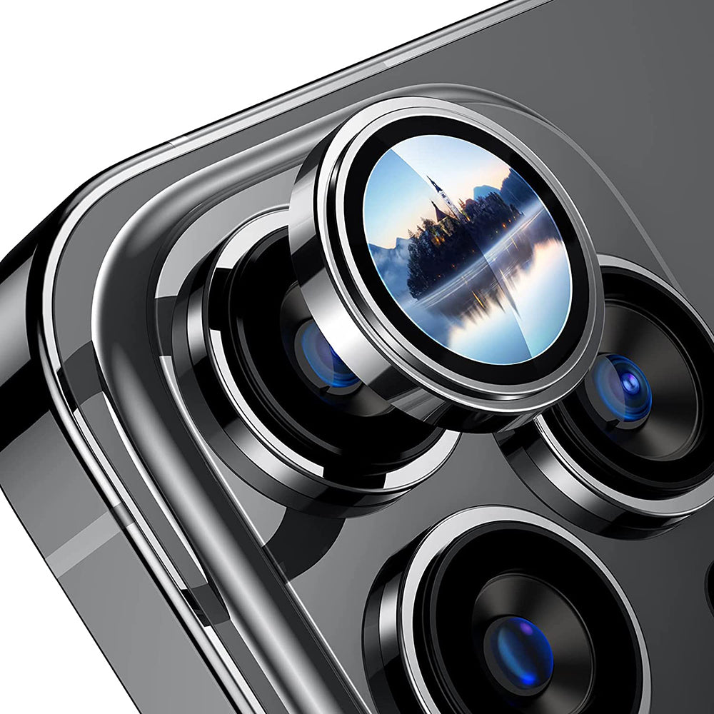 Beschermfolie Achtercamera Lito S+ voor Apple iPhone 14 Pro, Gehard Glas, Zilver
