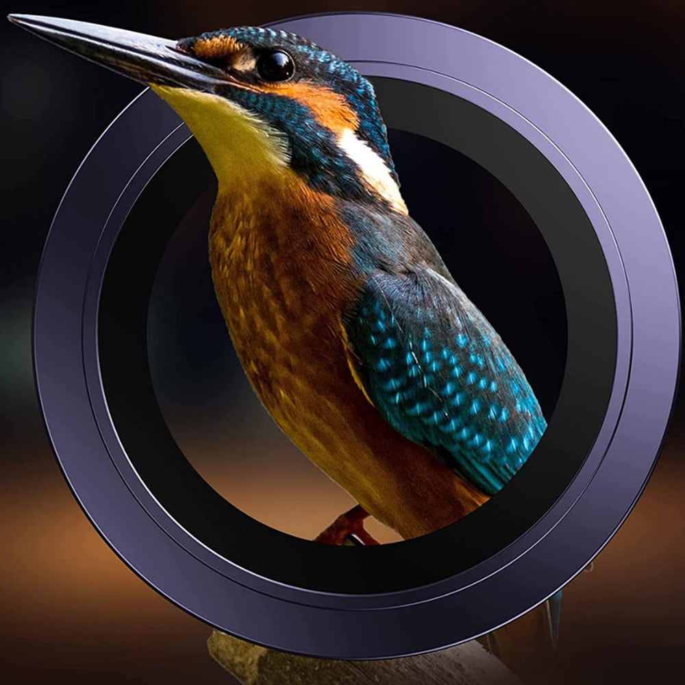 Lito S+ Achtercamera Beschermfolie voor Apple iPhone 14 Pro, Gehard Glas, Paars