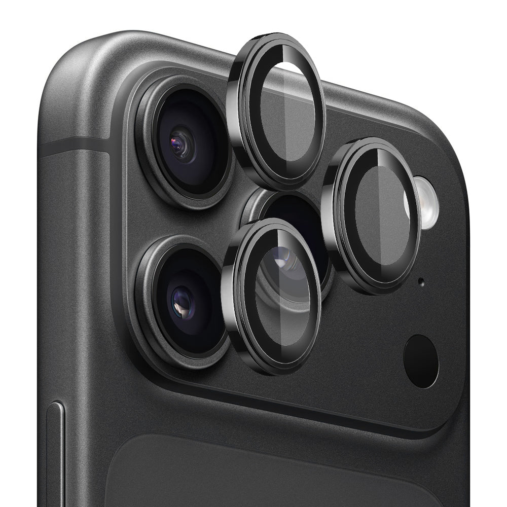 Achtercamera beschermfolie Lito S+ voor Apple iPhone 18 Pro / 18 Pro Max, gehard glas, zwart