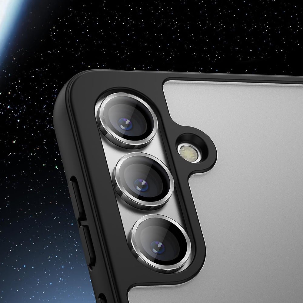 Lito S+ Achtercamera Beschermfolie voor Samsung Galaxy S25+ S936, Gehard Glas, Zilver