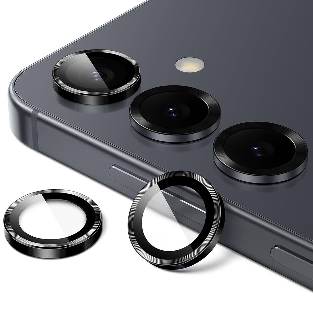 Beschermfolie Lito S+ voor de achtercamera van Samsung Galaxy S26 Plus S947 / S26, Gehard Glas, Zwart