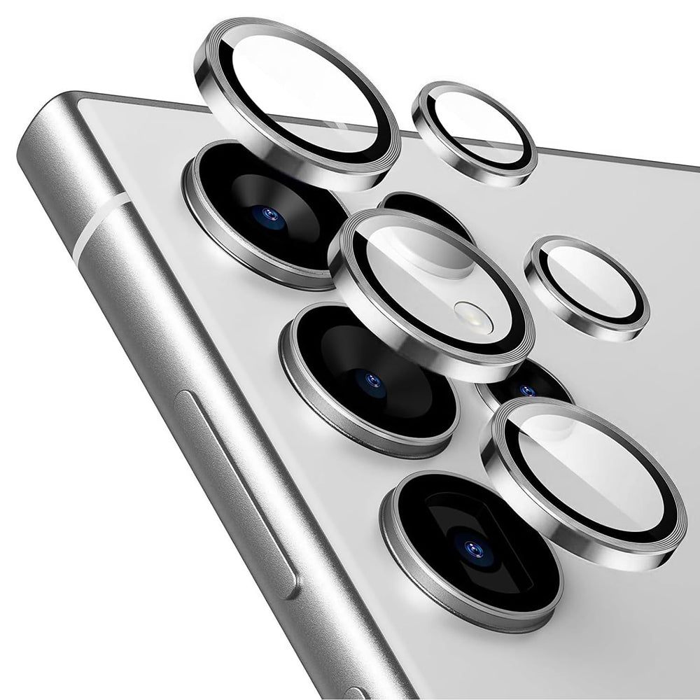 Beschermfolie Lito S+ voor de achtercamera van Samsung Galaxy S26 Ultra S948, Gehard Glas, Zilver