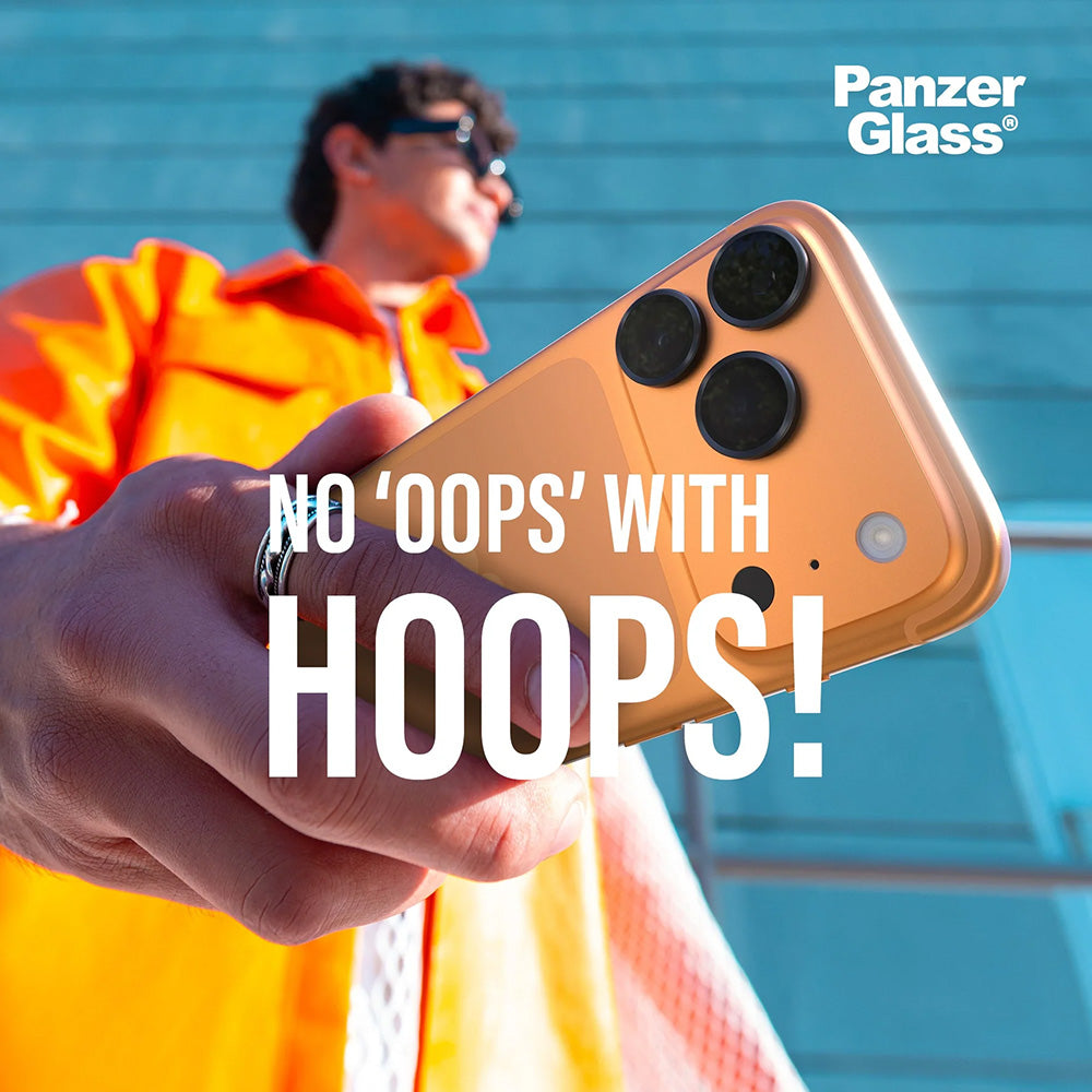 Beschermfolie Achtercamera PanzerGlass Hoops voor Apple iPhone 17 Pro, Gehard Glas, Transparant