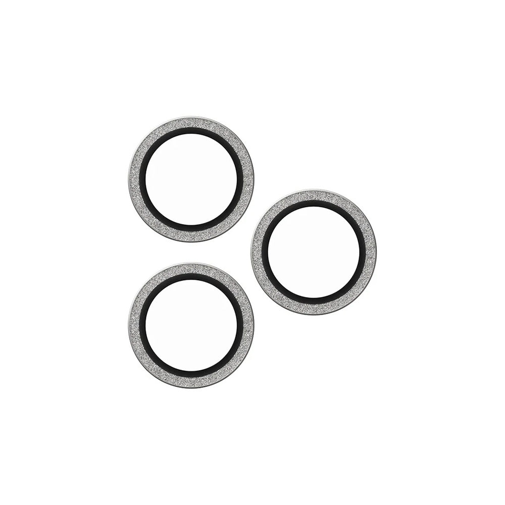 Beschermfolie PanzerGlass Safe voor de achtercamera. Glitter voor Apple iPhone 16 Pro Max / 16 Pro, Gehard Glas, Zilverkleurig