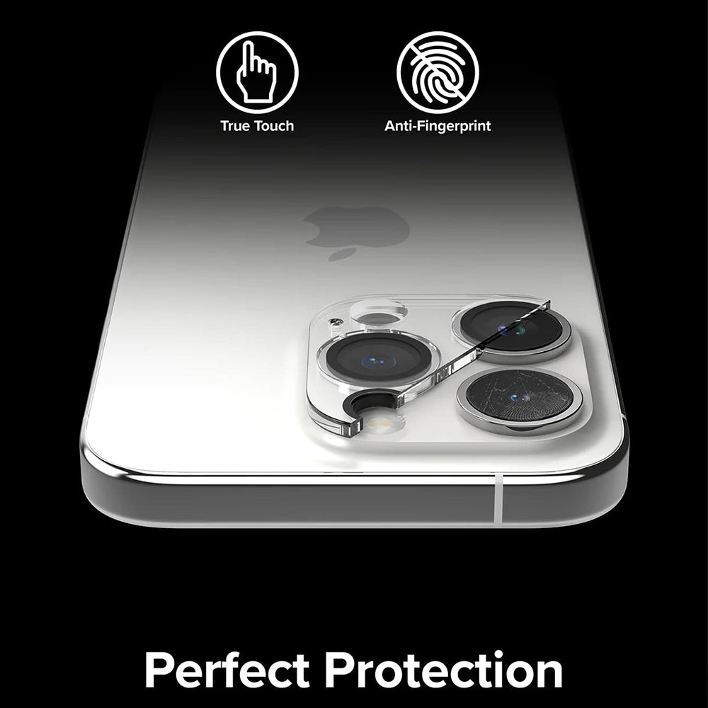 Ringke Achtercamera Beschermfolie voor Apple iPhone 15 Pro, Gehard Glas, Set van 2 Stuks, Transparant