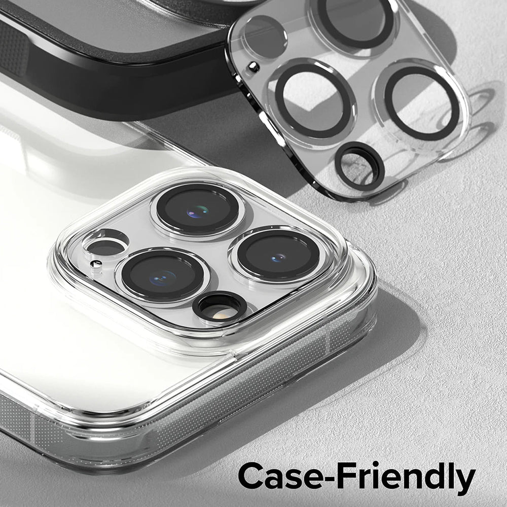 Ringke Achtercamera Beschermfolie voor Apple iPhone 15 Pro, Gehard Glas, Set van 2 Stuks, Transparant