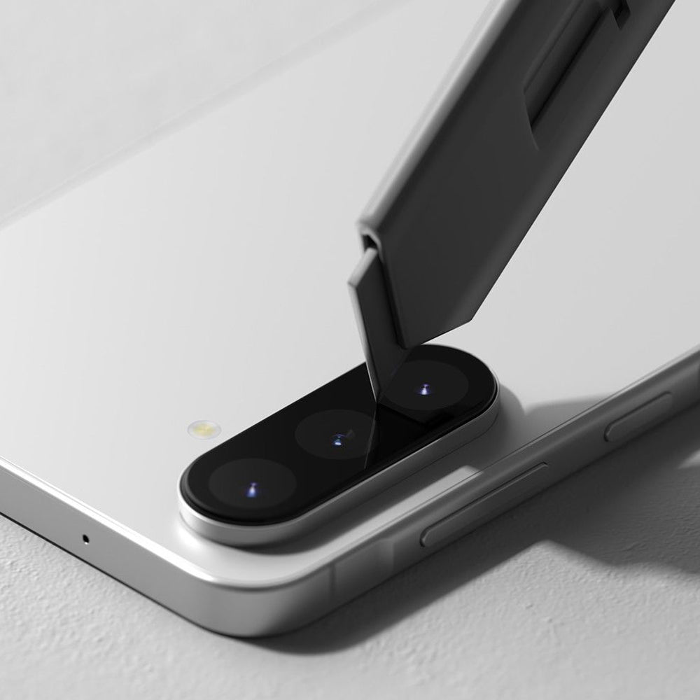 Beschermfolie Achtercamera Ringke voor Samsung Galaxy A56 A566, Gehard Glas, Set van 2 stuks, Zwart