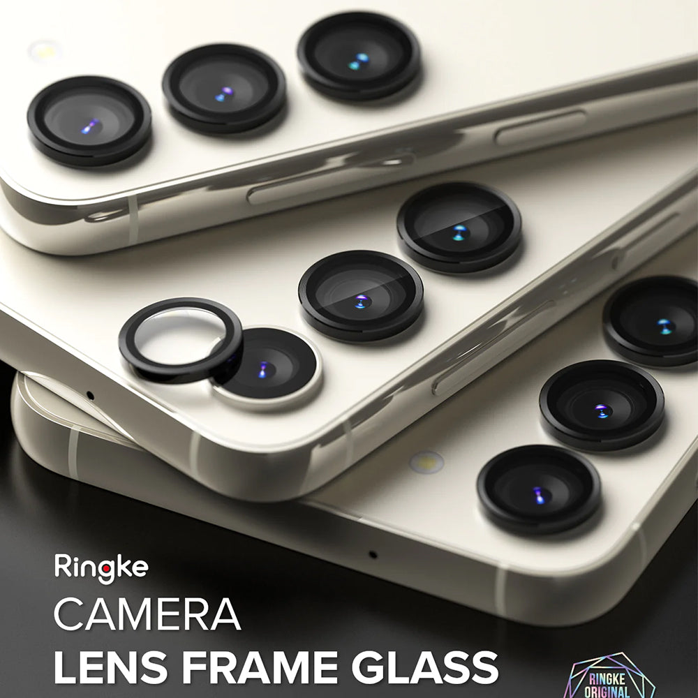 Beschermfolie Ringke Achtercamera voor Samsung Galaxy S23+ S916 / S23 S911, Gehard Glas, Zwart