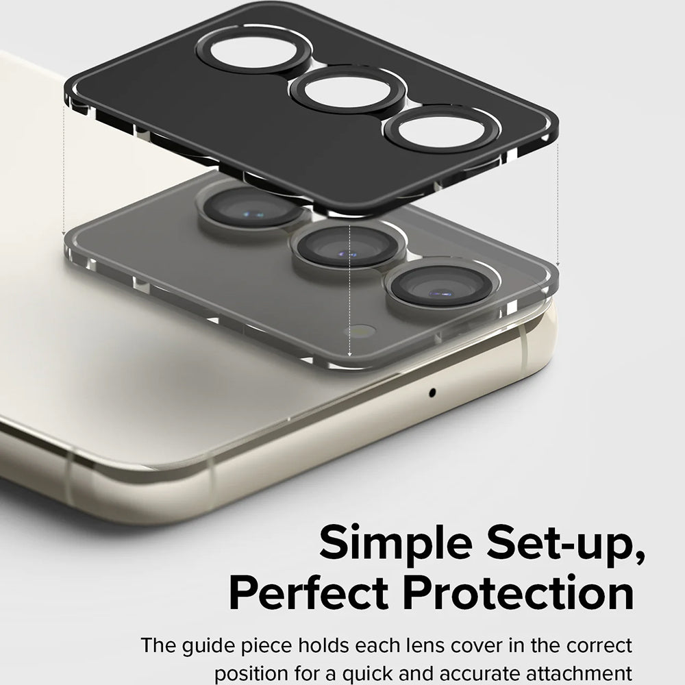 Beschermfolie Ringke Achtercamera voor Samsung Galaxy S23+ S916 / S23 S911, Gehard Glas, Zwart