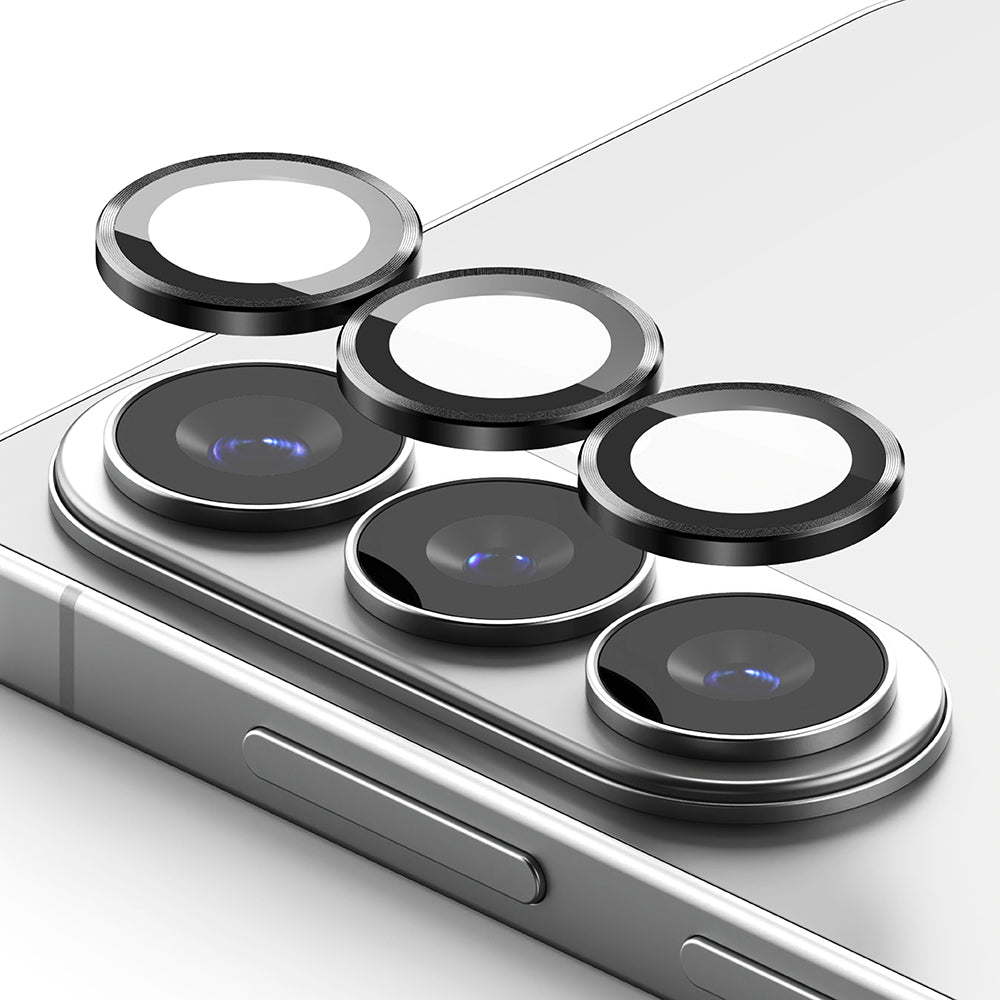 Beschermfolie Ringke Achtercamera voor Samsung Galaxy S26 Plus S947 / S26, Gehard Glas, Set van 2 stuks, Zwart