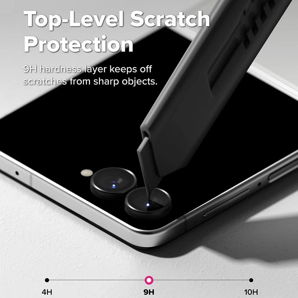 Ringke achtercamera beschermfolie voor Samsung Galaxy Z Flip8 F776, gehard glas, set van 2 stuks, zwart
