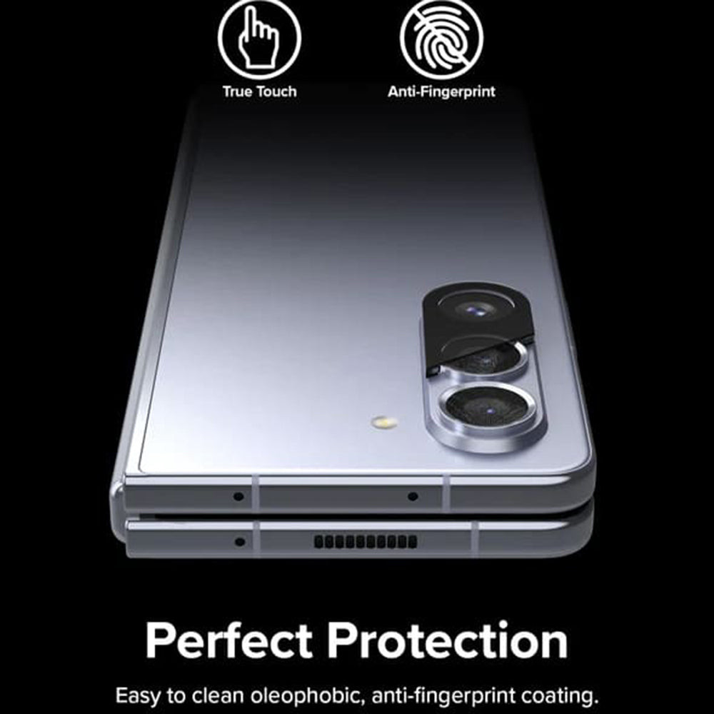 Ringke Achtercamera Beschermfolie voor Samsung Galaxy Z Fold5 F946, Gehard Glas, Set van 2 Stuks, Transparant