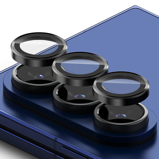 Beschermfolie Ringke Achtercamera voor Samsung Galaxy Z Fold7 F966, Gehard Glas, Set van 2 stuks, Zwart