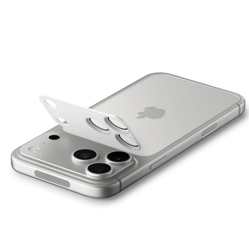 Beschermfolie Achtercamera Spigen GlastR EZ FIT Optik Pro XL voor Apple iPhone 17 Pro Max, Gehard Glas, Zilver AGL10652