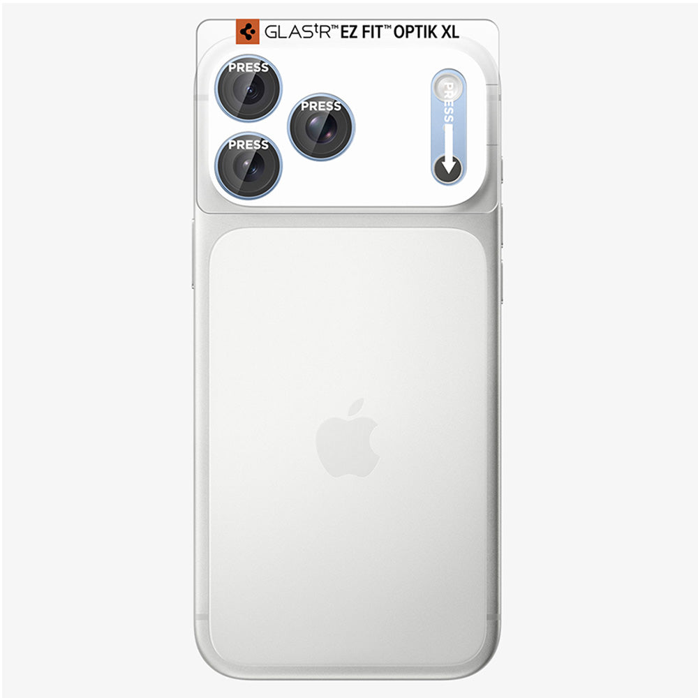 Beschermfolie Achtercamera Spigen GlastR EZ FIT Optik Pro XL voor Apple iPhone 18 Pro, Gehard Glas, Blauw AGL12037