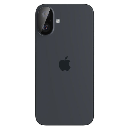 Beschermfolie Achtercamera Spigen GlastR Optik voor Apple iPhone 16 Plus / 16, Gehard Glas, Set van 2 stuks, Zwart AGL07922