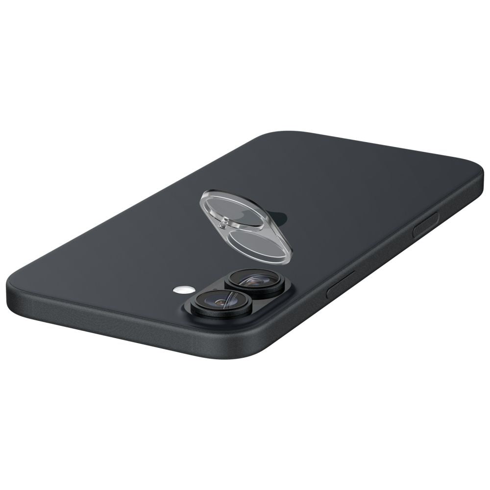 Spigen GlastR Optik Achtercamera Beschermfolie voor Apple iPhone 16 Plus / 16, Gehard Glas, Set van 2 Stuks, Transparant AGL07923