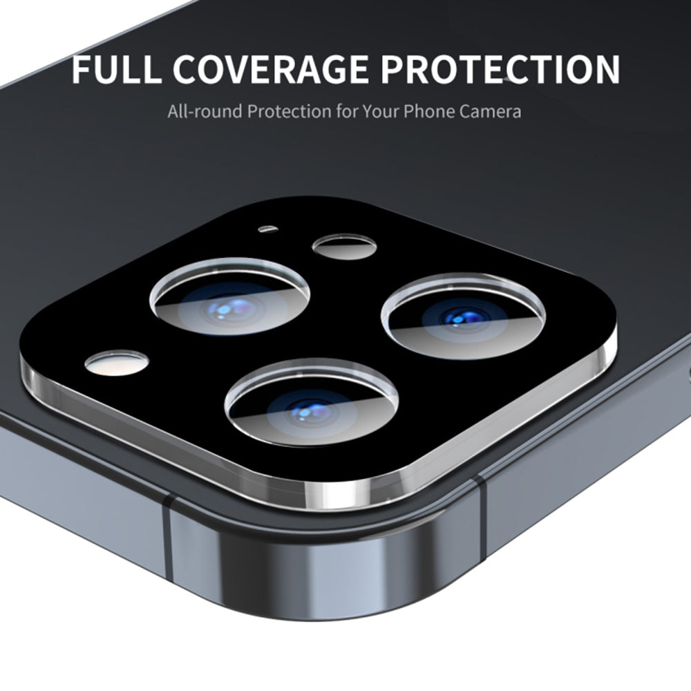 Beschermfolie Techsuit voor de achtercamera van Apple iPhone 17 Air, Gehard Glas, Zwart