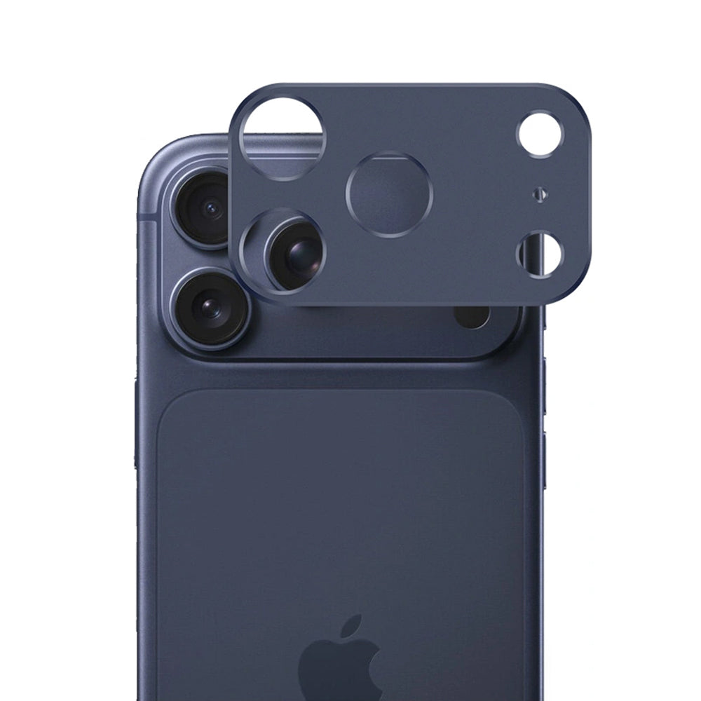 Achtercamera Beschermfolie Techsuit voor Apple iPhone 17 Pro Max, Gehard Glas, Donkerblauw