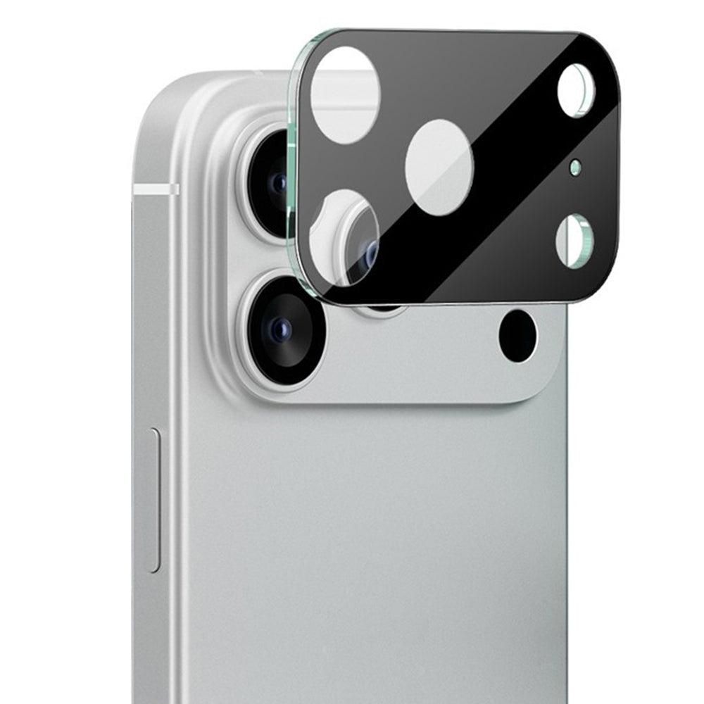 Beschermfolie Achtercamera Techsuit voor Apple iPhone 17 Pro Max, Gehard Glas, Zwart