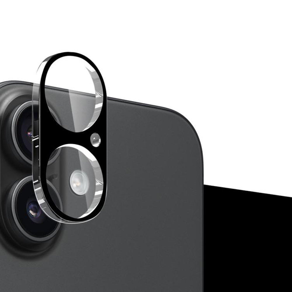 Beschermfolie Achtercamera Techsuit voor Apple iPhone 17, Gehard Glas, Zwart