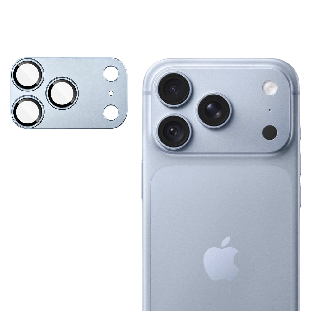 Techsuit beschermfolie voor de achtercamera van Apple iPhone 18 Pro Max, gehard glas, lichtblauw