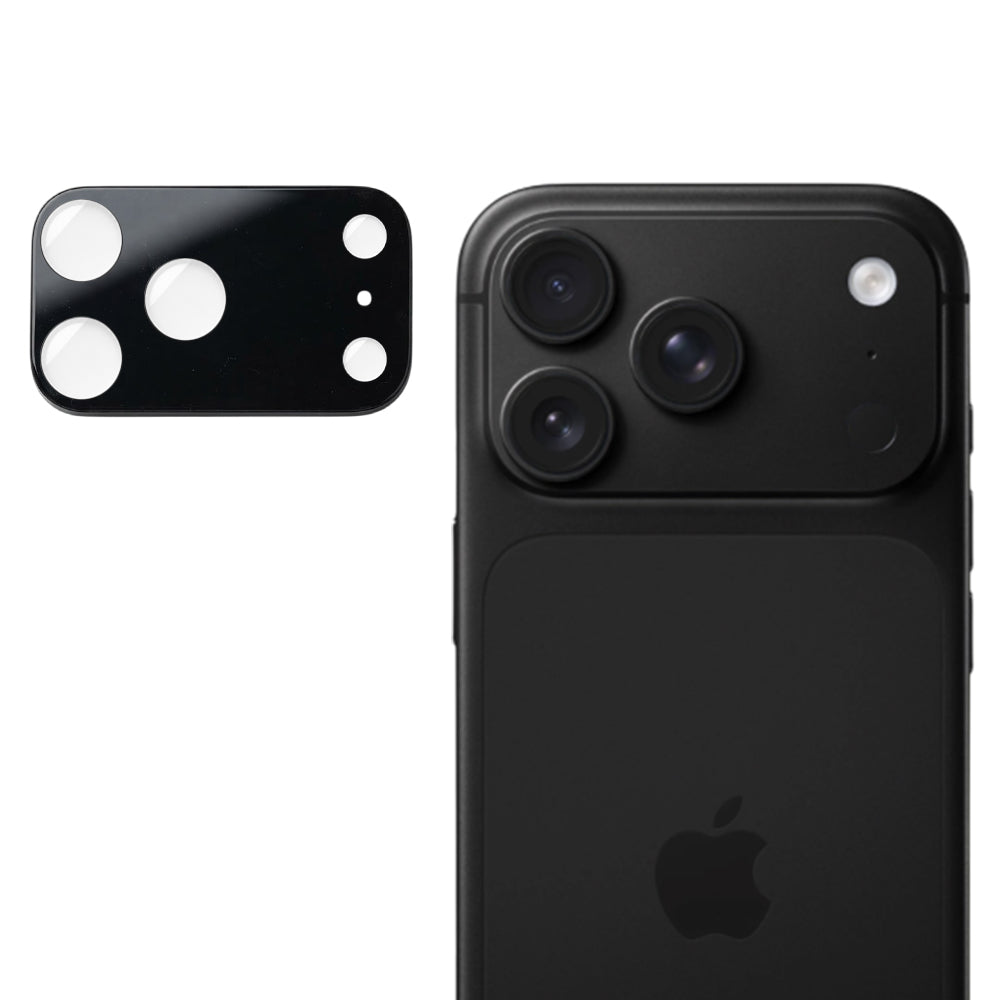 Techsuit Achtercamera Beschermfolie voor Apple iPhone 18 Pro, Gehard Glas, Zwart