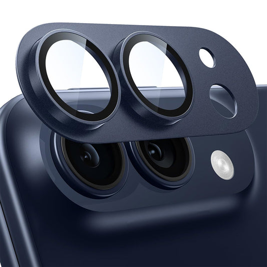 Techsuit beschermfolie voor de achtercamera van Apple iPhone Duo, gehard glas, marineblauw